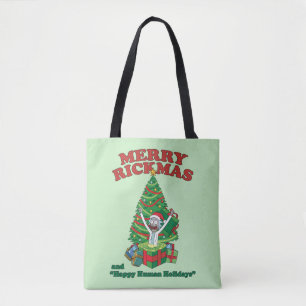 Rick and Morty Portal Rick Merry Rickmas Tote Bag