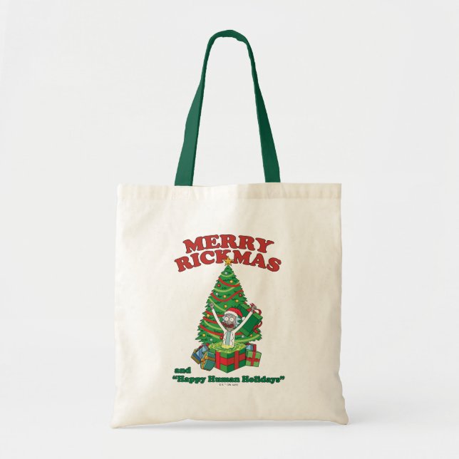 Rick and Morty | Portal Rick Merry Rickmas Tote Bag (Front)