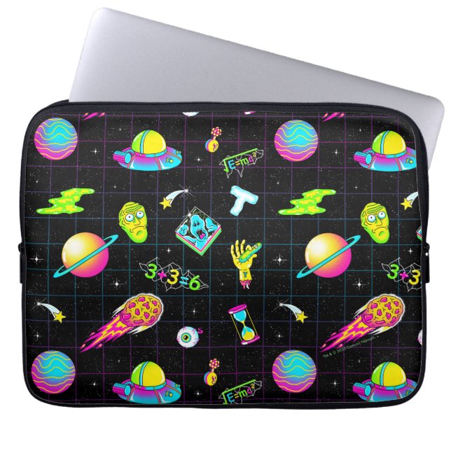 RICK AND MORTY™ | Psychedelic Season 3 Pattern Laptop Sleeve (Front)