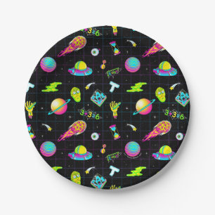 RICK AND MORTY™   Psychedelic Season 3 Pattern Paper Plate