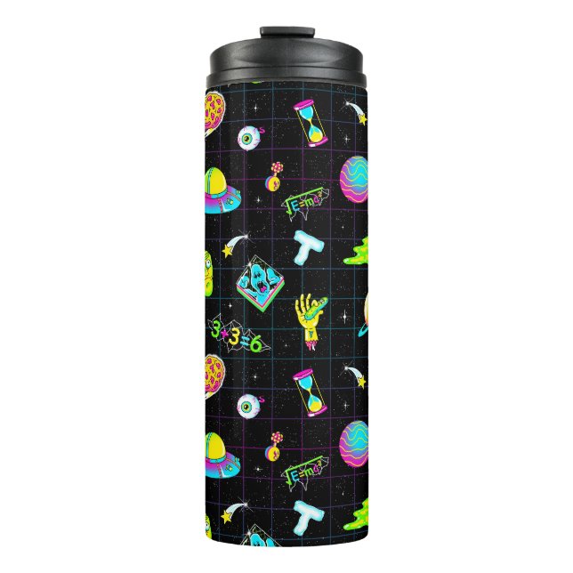 RICK AND MORTY™ | Psychedelic Season 3 Pattern Thermal Tumbler (Front)