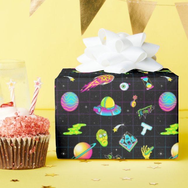 RICK AND MORTY™ | Psychedelic Season 3 Pattern Wrapping Paper (Birthday Party)