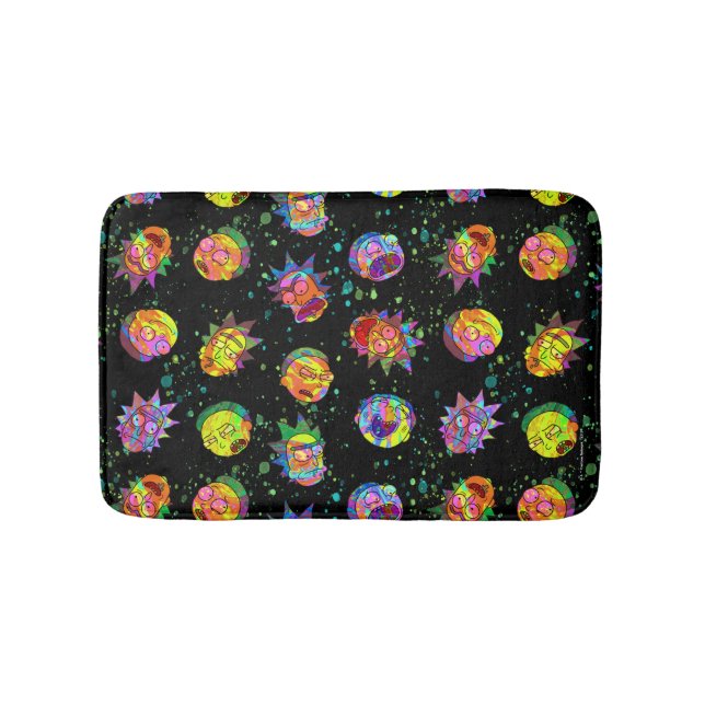 RICK AND MORTY™ | Psychedelic Swirl Pattern Bath Mat (Front)