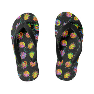 RICK AND MORTY™   Psychedelic Swirl Pattern Kid's Thongs