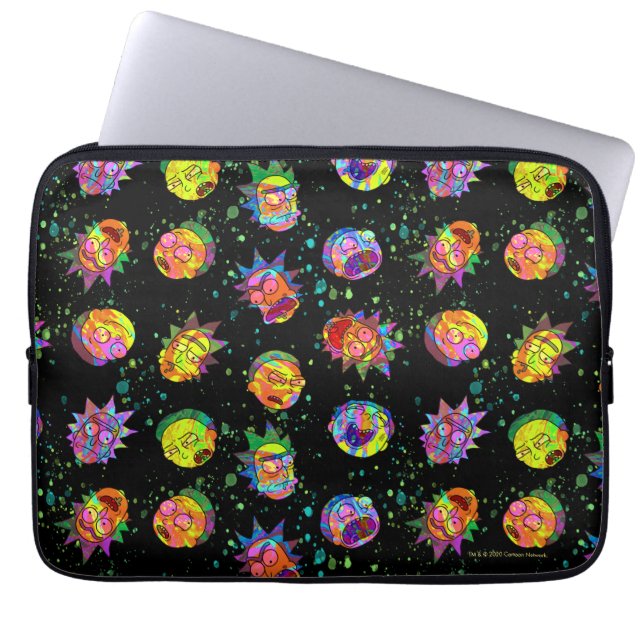 RICK AND MORTY™ | Psychedelic Swirl Pattern Laptop Sleeve (Front)