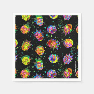 RICK AND MORTY™   Psychedelic Swirl Pattern Napkin