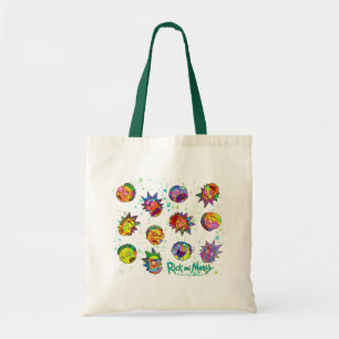 RICK AND MORTY™   Psychedelic Swirl Pattern Tote Bag