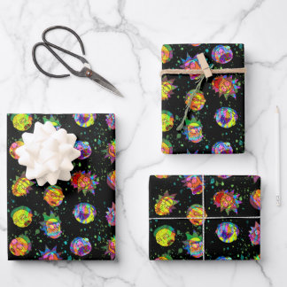 RICK AND MORTY™ | Psychedelic Swirl Pattern Wrapping Paper Sheet