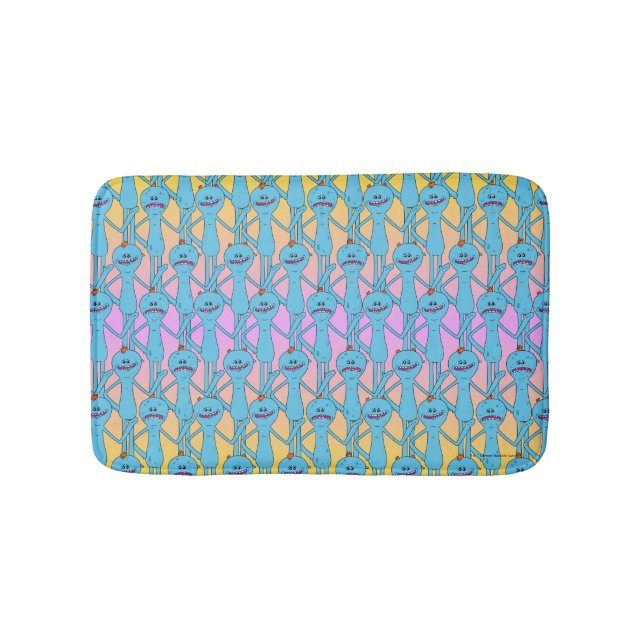 RICK AND MORTY™ | Rainbow Mr. Meeseeks Pattern Bath Mat (Front)