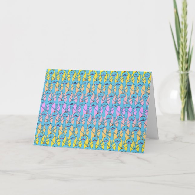 RICK AND MORTY™ | Rainbow Mr. Meeseeks Pattern Card (Front)