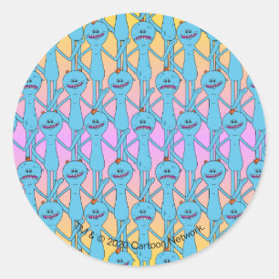 RICK AND MORTY™   Rainbow Mr. Meeseeks Pattern Classic Round Sticker