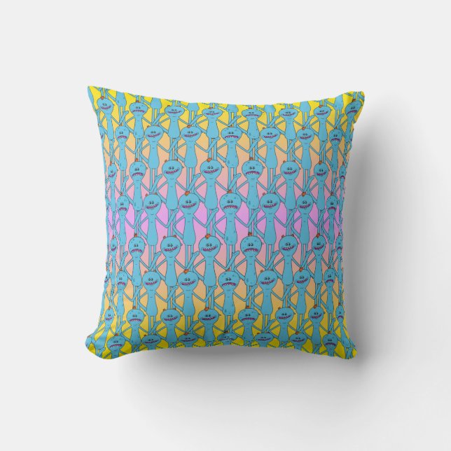 RICK AND MORTY™ | Rainbow Mr. Meeseeks Pattern Cushion (Front)
