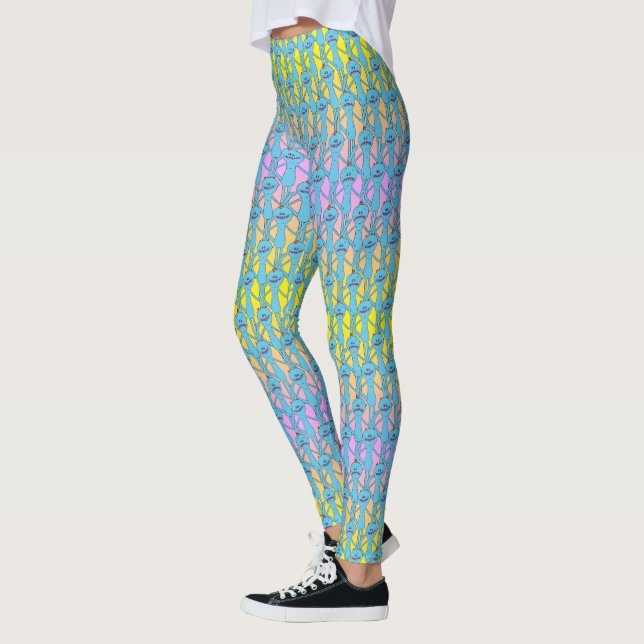 RICK AND MORTY™ | Rainbow Mr. Meeseeks Pattern Leggings (Left)