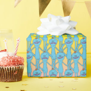 RICK AND MORTY™   Rainbow Mr. Meeseeks Pattern Wrapping Paper
