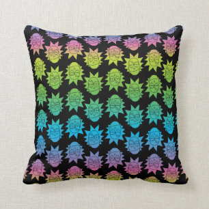 RICK AND MORTY™   Rainbow Rick Head pattern Cushion