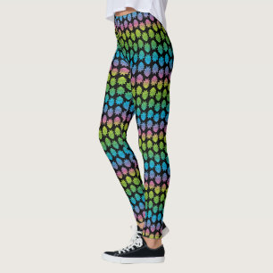RICK AND MORTY™   Rainbow Rick Head pattern Leggings