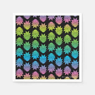RICK AND MORTY™   Rainbow Rick Head pattern Napkin