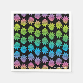 RICK AND MORTY™ | Rainbow Rick Head pattern Napkin