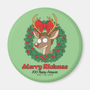 Rick and Morty Reindeer Morty Merry Rickmas Magnet