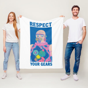 RICK AND MORTY™   Respect Your Gears Fleece Blanket