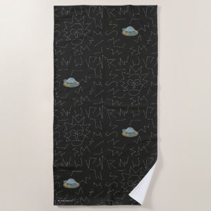 RICK AND MORTY™   Rick Constellation Pattern Beach Towel