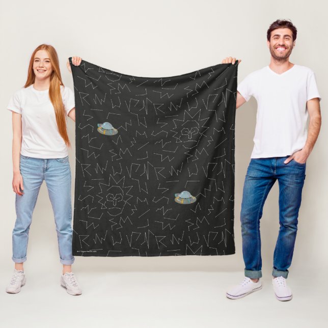 RICK AND MORTY™ | Rick Constellation Pattern Fleece Blanket (In Situ)