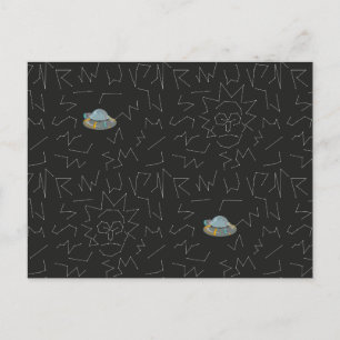 RICK AND MORTY™   Rick Constellation Pattern Invitation Postcard