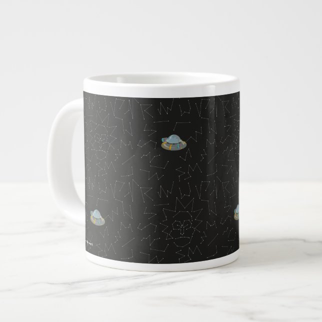 RICK AND MORTY™ | Rick Constellation Pattern Large Coffee Mug (Front Left)