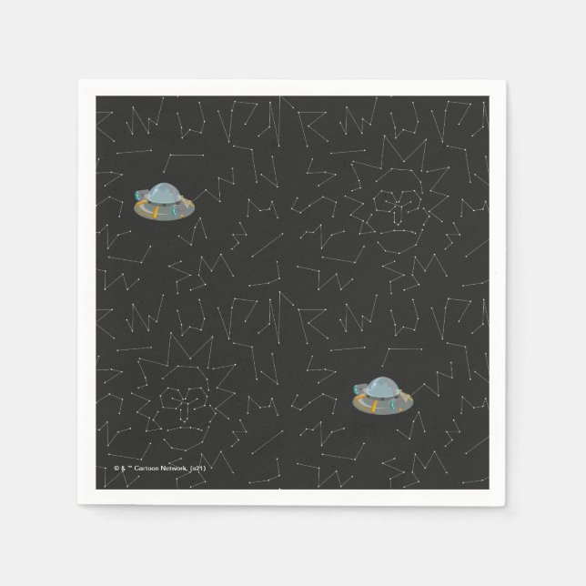 RICK AND MORTY™ | Rick Constellation Pattern Napkin (Front)