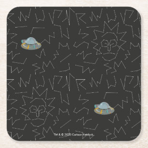 RICK AND MORTY™   Rick Constellation Pattern Square Paper Coaster