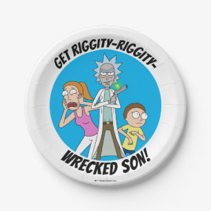 RICK AND MORTY™   Rick, Morty, and Summer Paper Plate