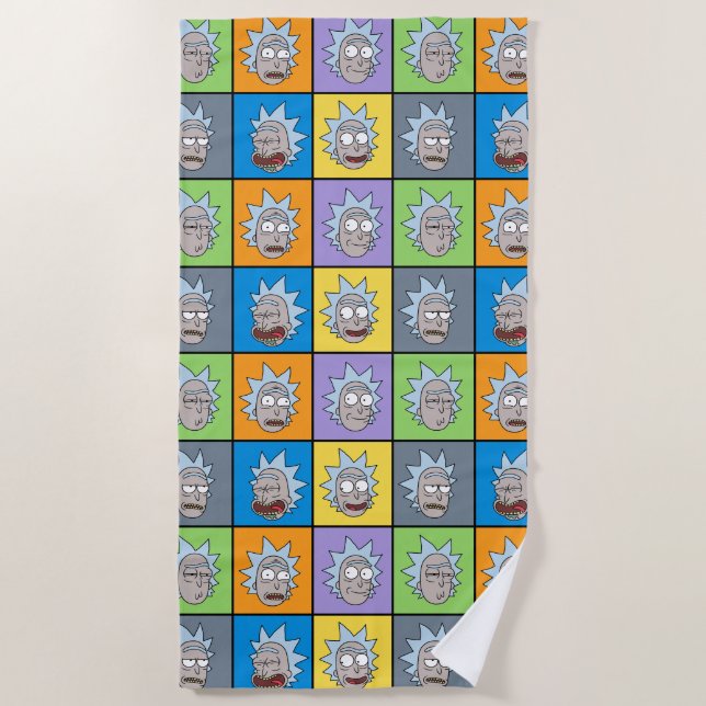 RICK AND MORTY™ | Rick's Moods Beach Towel (Front)
