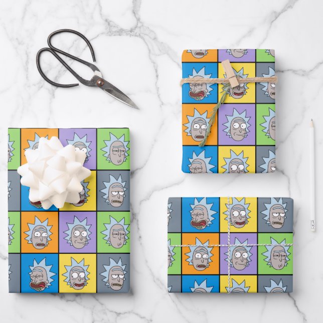 RICK AND MORTY™ | Rick's Moods Wrapping Paper Sheet (Front)
