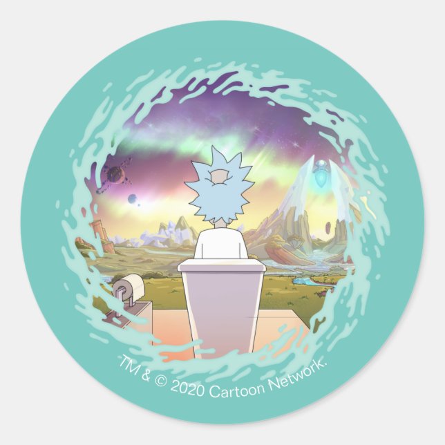 RICK AND MORTY™ | Rick's Private Place Classic Round Sticker (Front)