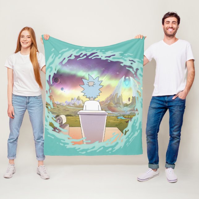 RICK AND MORTY™ | Rick's Private Place Fleece Blanket (In Situ)