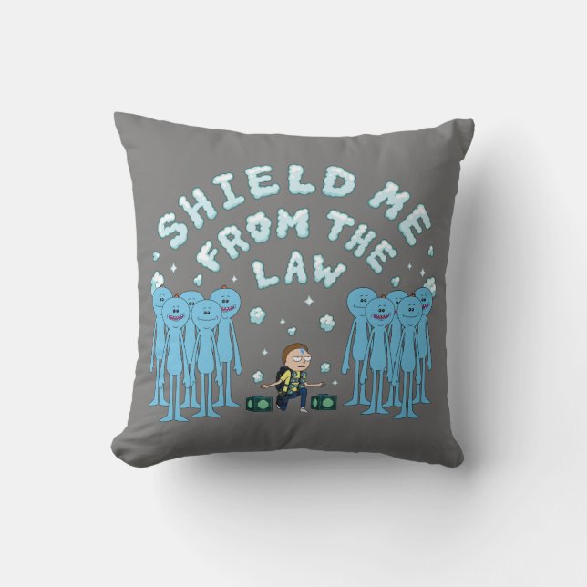 RICK AND MORTY™ | Shield Me From The Law Cushion (Front)
