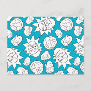 RICK AND MORTY™   Smith Family Head Pattern Invitation Postcard