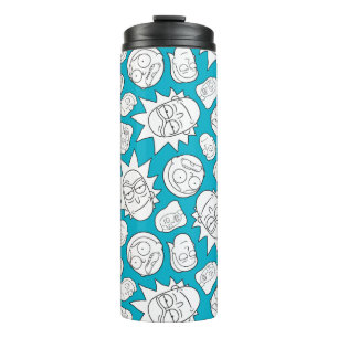 RICK AND MORTY™   Smith Family Head Pattern Thermal Tumbler