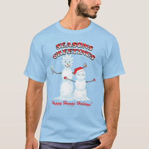Rick and Morty   Snowmen Season's Greetings T-Shirt