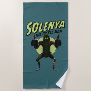RICK AND MORTY™   Solenya - The Pickle Man Beach Towel