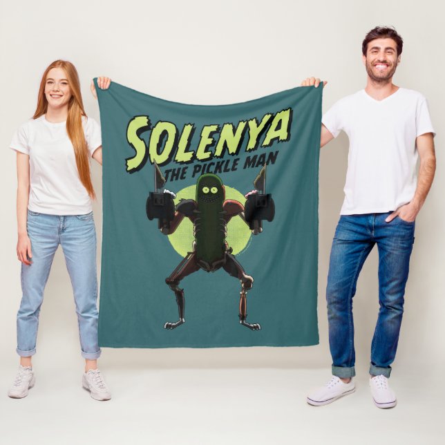 RICK AND MORTY™ | Solenya - The Pickle Man Fleece Blanket (In Situ)