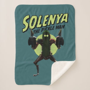 RICK AND MORTY™   Solenya - The Pickle Man Sherpa Blanket