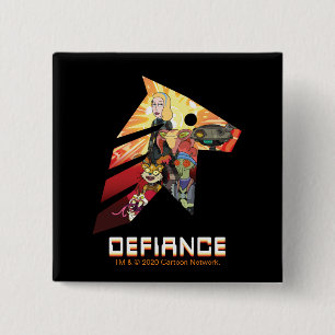 RICK AND MORTY™   Space Beth Defiance Crew 15 Cm Square Badge