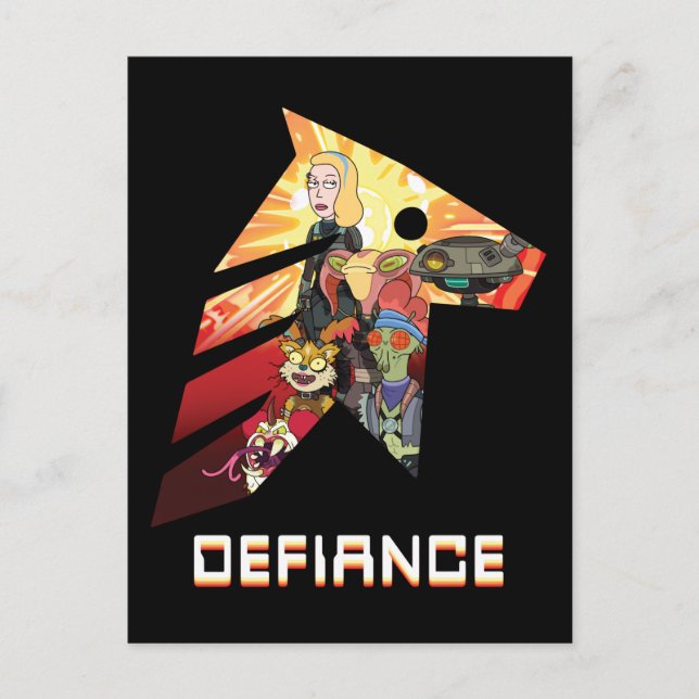 RICK AND MORTY™ | Space Beth Defiance Crew Invitation Postcard (Front)
