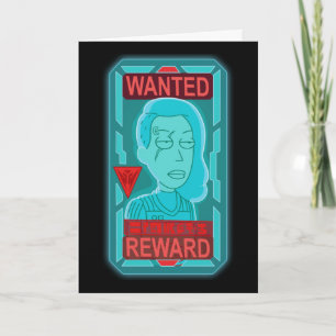 RICK AND MORTY™   Space Beth Wanted Poster Card