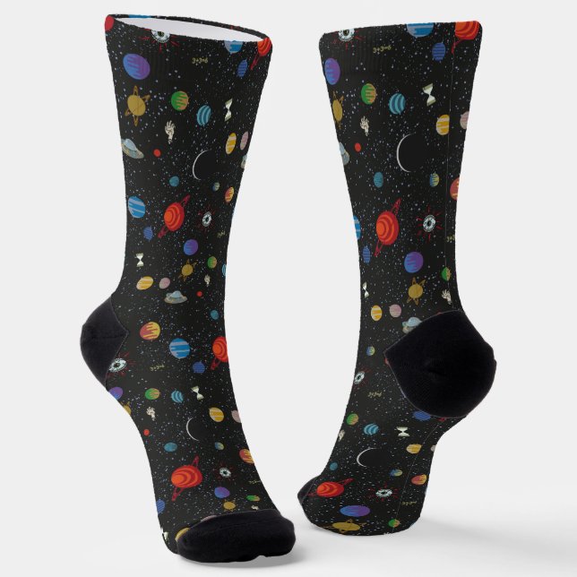 RICK AND MORTY™ | Space Pattern Socks (Angled)
