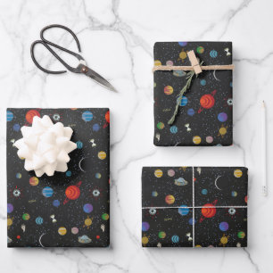 RICK AND MORTY™   Space Pattern Wrapping Paper Sheet