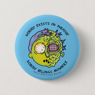 RICK AND MORTY™ Stylised Morty Fly Quote 6 Cm Round Badge