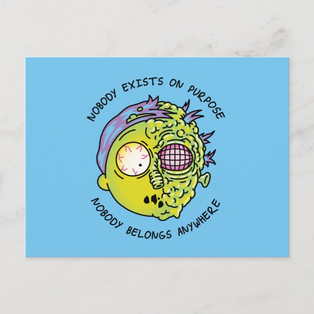 RICK AND MORTY™ | Stylised Morty Fly Quote Invitation Postcard (Front)
