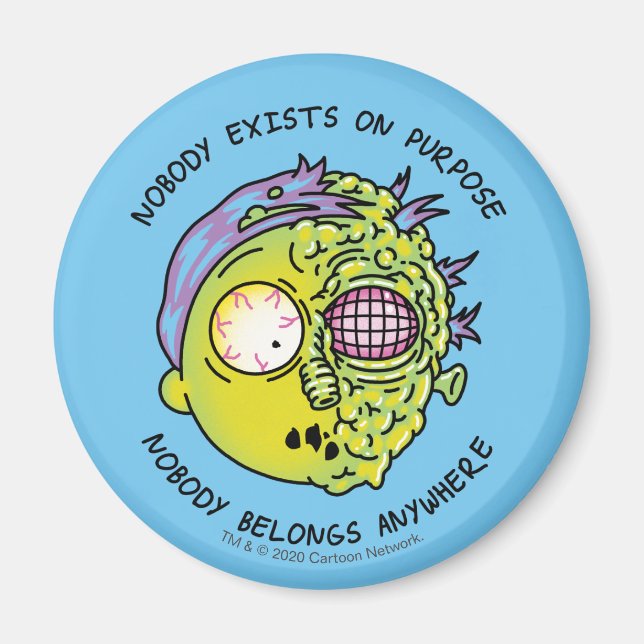 RICK AND MORTY™ | Stylised Morty Fly Quote Magnet (Front)